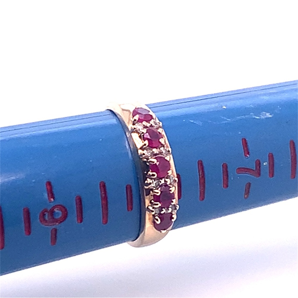 Natural Ruby and Diamond Ring size 8
